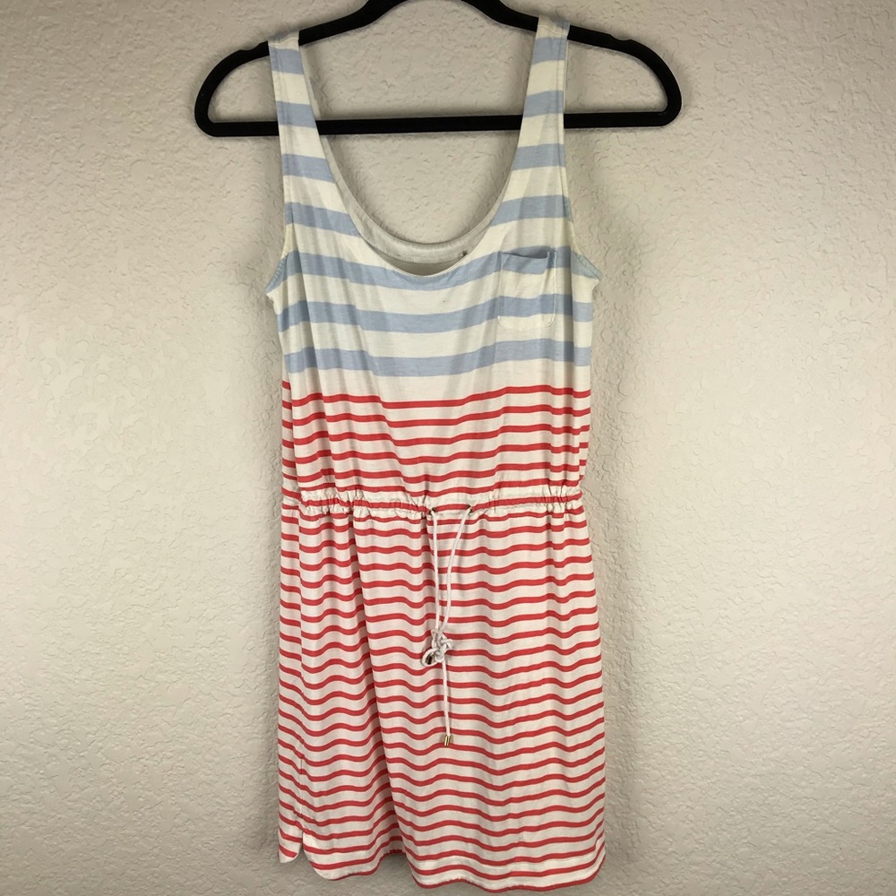 Striped Drawstring Dress - Picture 2 of 4